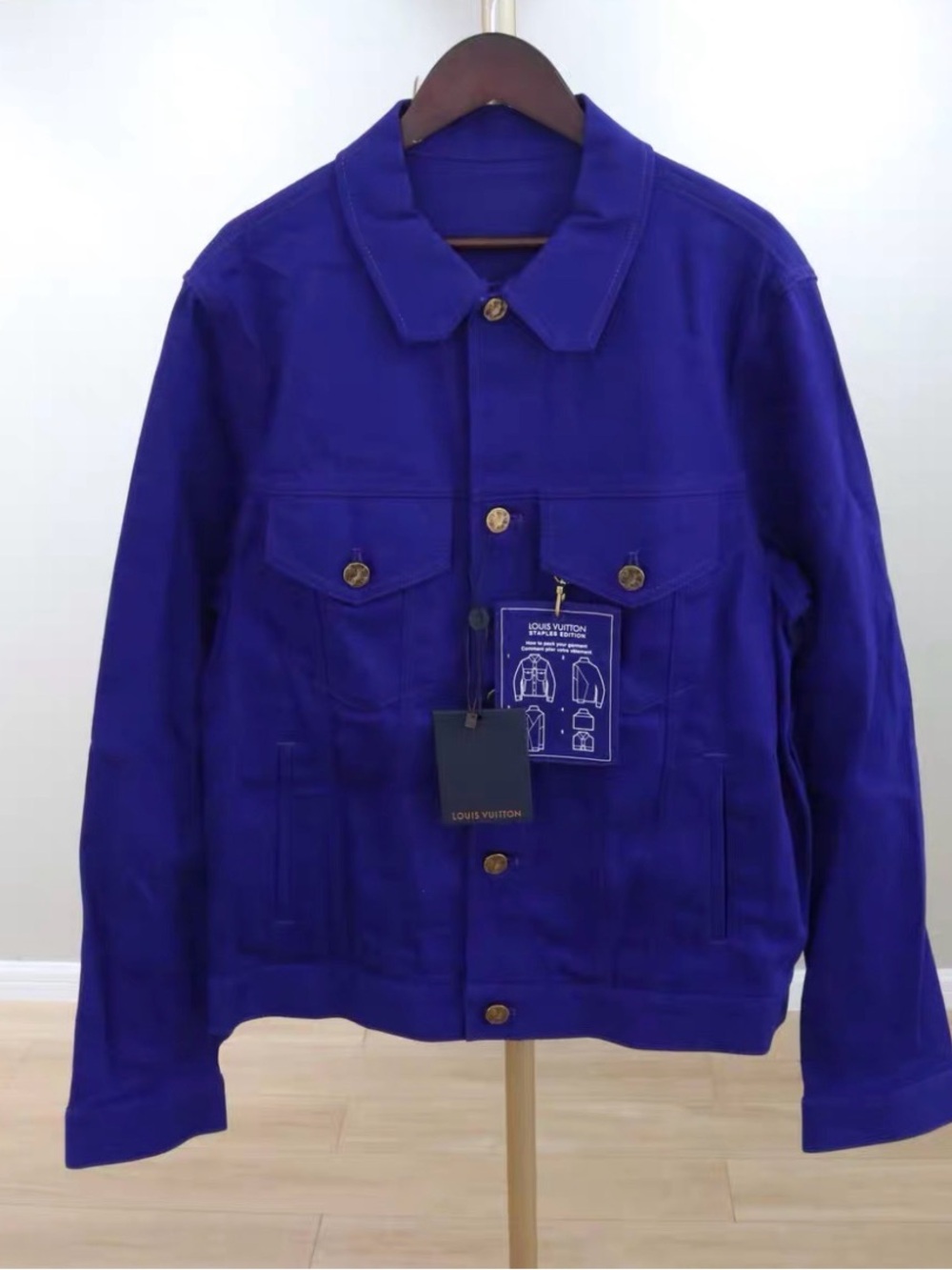 Louis Vuitton Men’s Royal Blue Cotton Trucker Jacket